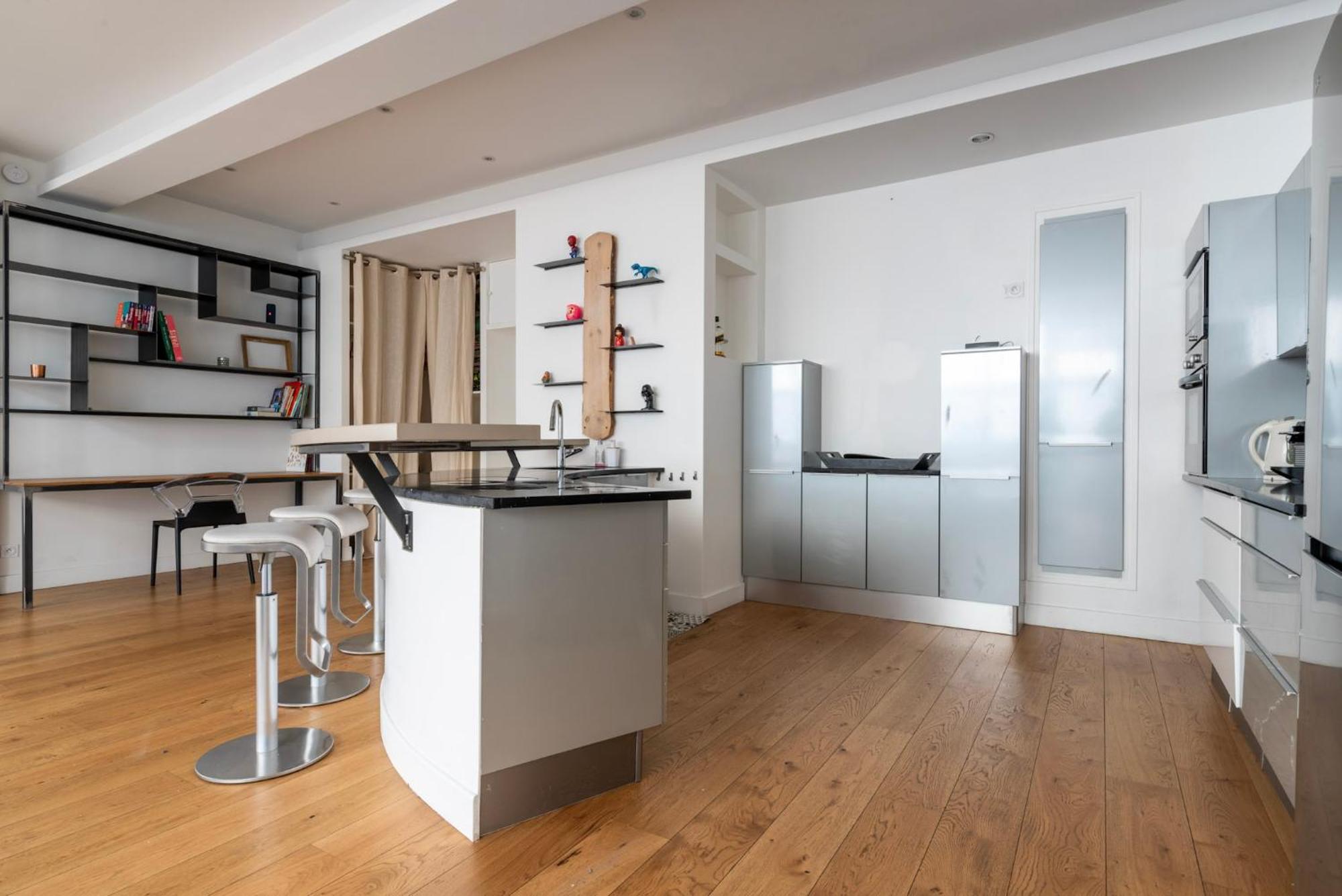 Loft Design & Familial Parc Des Buttes Chaumont Appartement